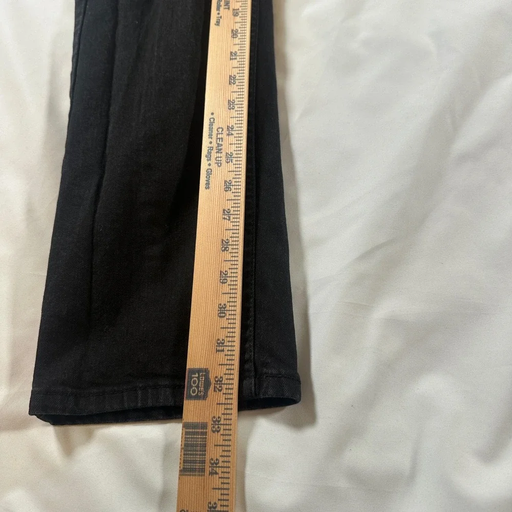Levis 505 Regular Fit Black Denim‎ Jeans Mens 34x34 Straight Leg 42618